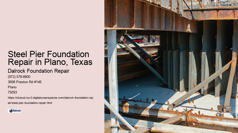 Steel Pier Foundation Repair in Plano, Texas